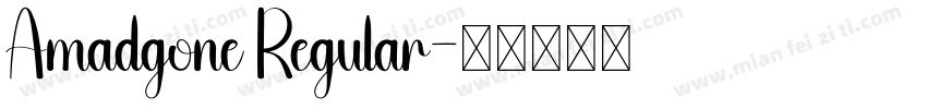 Amadgone Regular字体转换